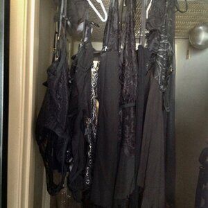 10 - Piece Lot of Black Sexy Lingerie Small to Medium